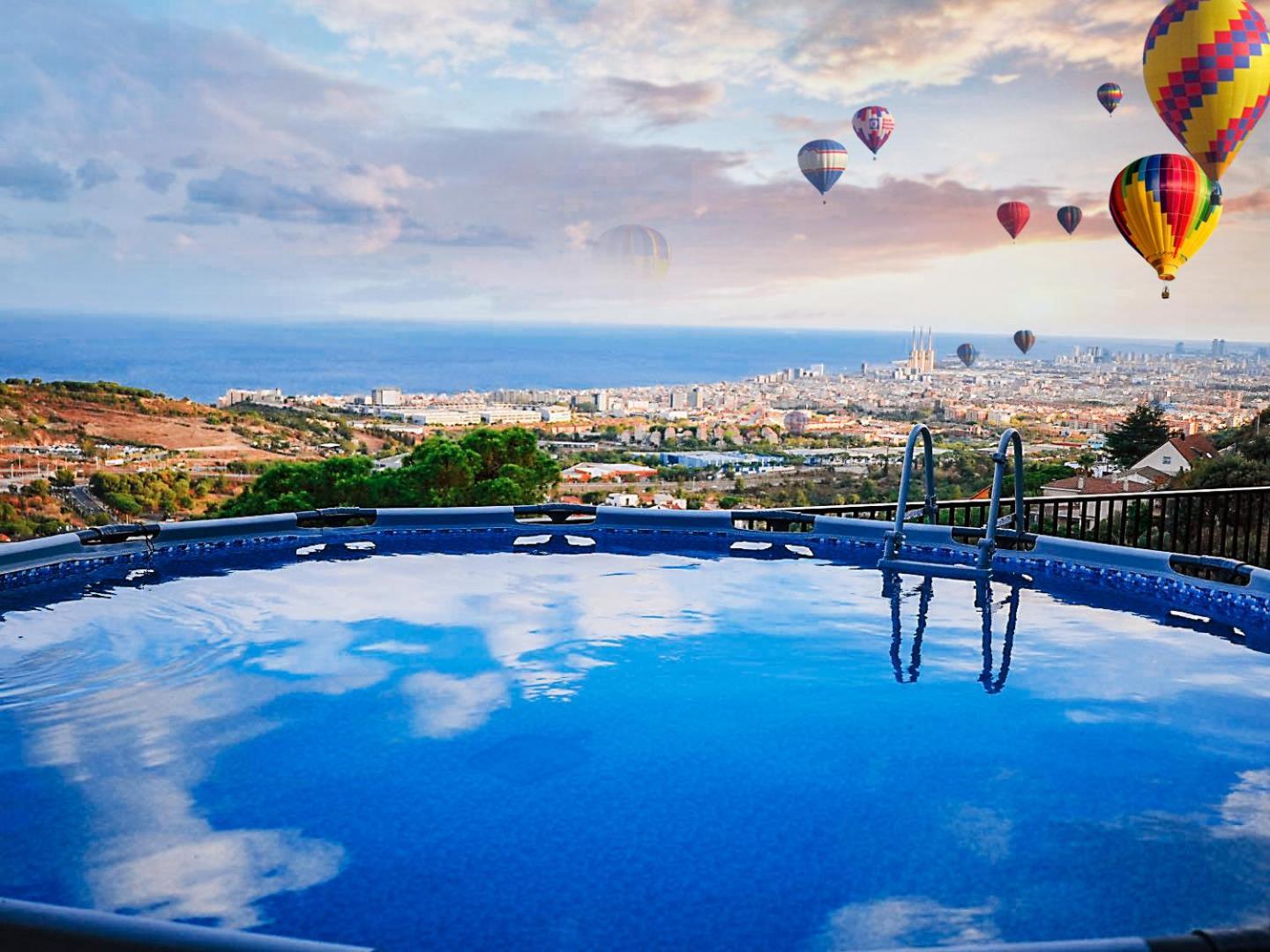 A+View Private Terrace Private Pool Family Fun Villa Badalona Dış mekan fotoğraf